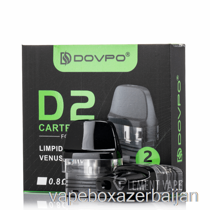 Vape Smoke Dovpo D2 Limpid Replacement Pods 1.2ohm D2 Pods